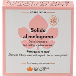 Biofficina Toscana Shampoing-Douche Solide à la Grenade - 80 g