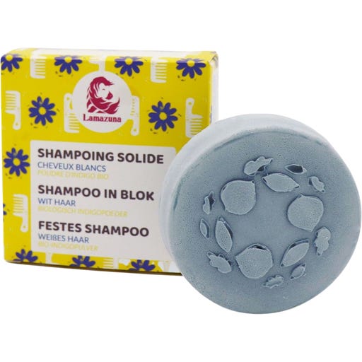 Lamazuna Shampoing Solide à la Poudre d'Indigo - 70 g