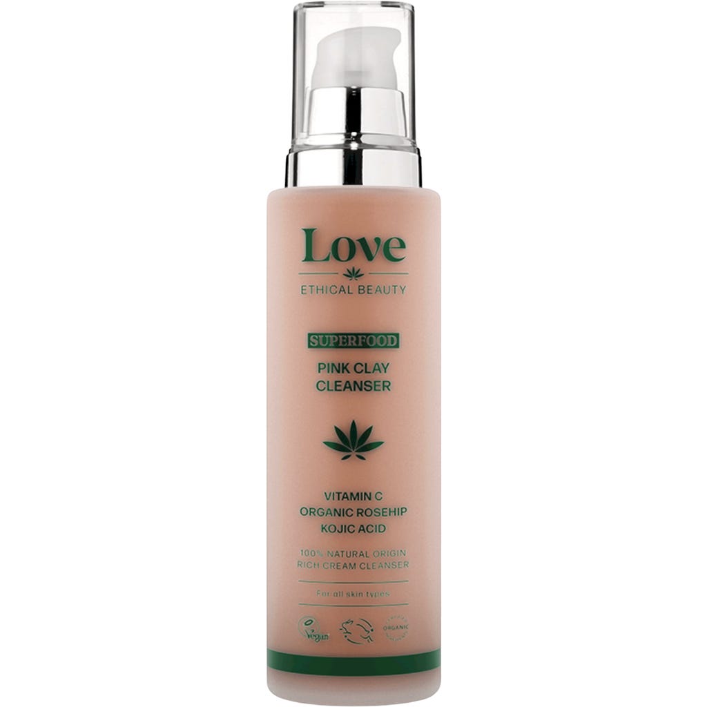Love Ethical Beauty Superfood Pink Clay Cleanser, 100 g - Ecco