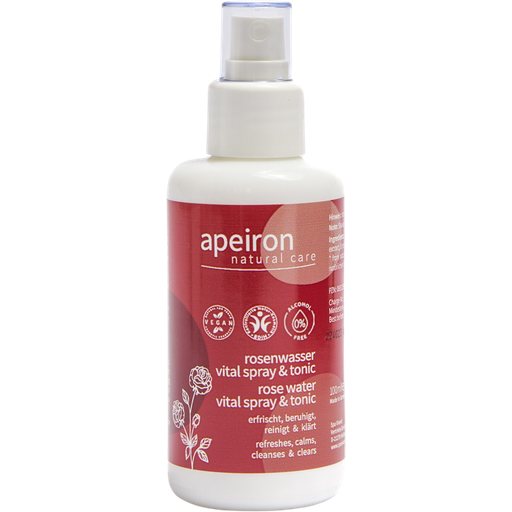 Apeiron Rosenwasser Vital-Spray & Tonic - 100 ml