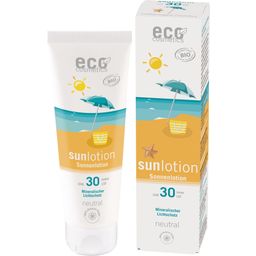 eco cosmetics Neutral Solkräm utan Doft SPF 30 - 125 ml