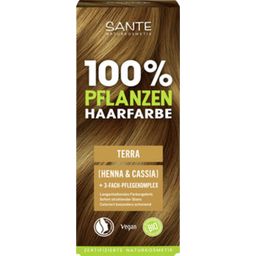 Sante Rastlinska barva za lase - terra rjava - 100 g