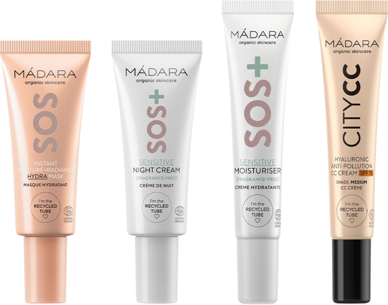SOS CARE 4-Step Skin-Soothing Routine Set - Medium