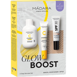 MÁDARA Organic Skincare GLOW BOOST 3-Step Skincare Set - 1 set