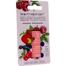 BEAUTY MADE EASY Balsam de buze în tub de hârtie - Berry
