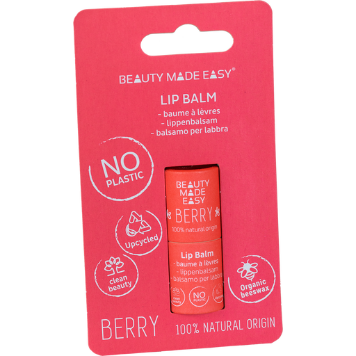 BEAUTY MADE EASY Paper Tube Lip Balm - Berry