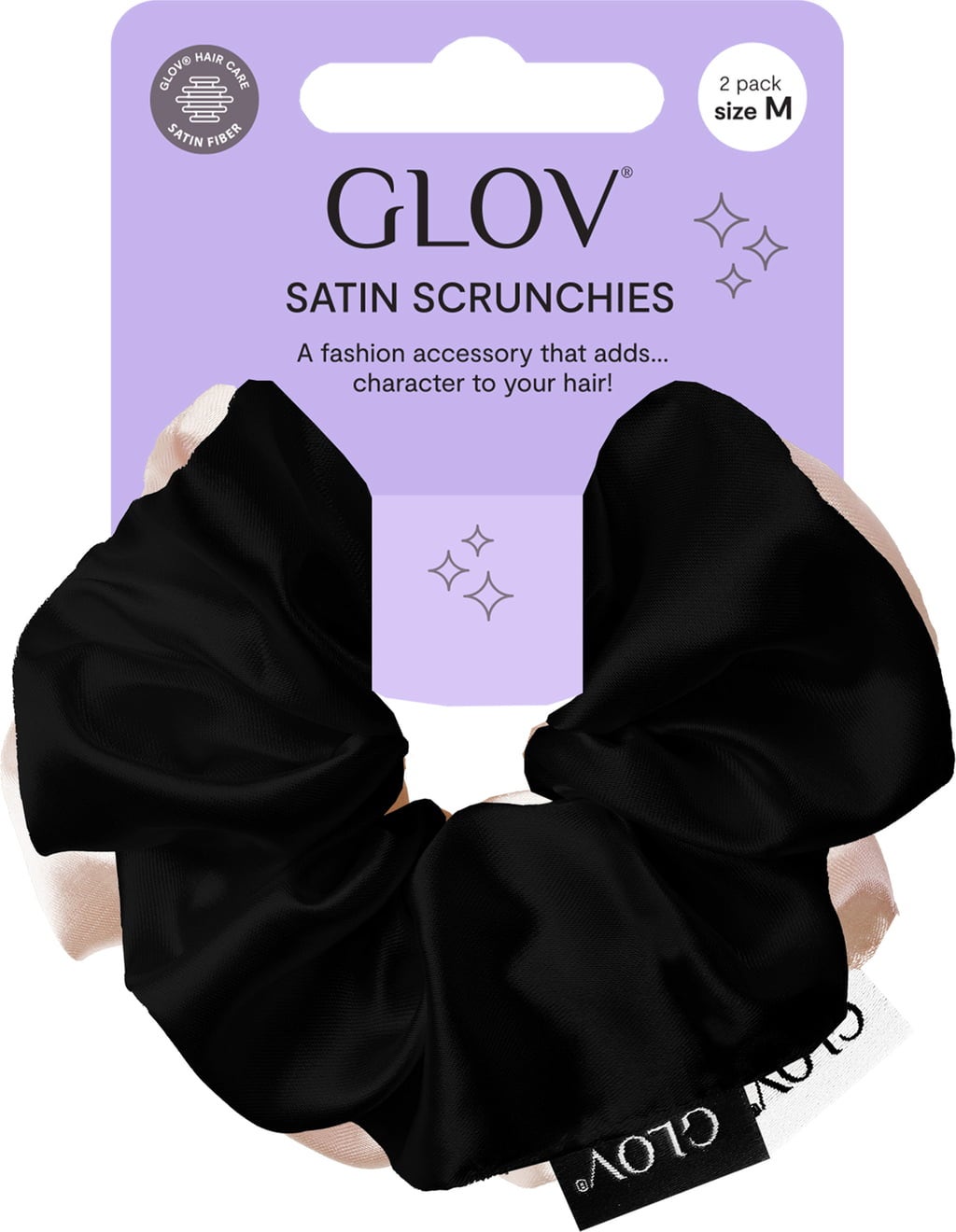GLOV Scrunchies 2 Pack M - Champagne/Black