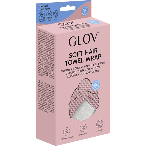 GLOV Soft Hair Wrap - Fluffy White