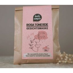 hello simple Zero Waste Pink Clay Face Mask - 120 g