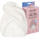 GLOV Mehka brisača za lase - Fluffy White