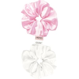 GLOV Scrunchies 2 Pack S - White/Pink