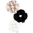 GLOV Scrunchies 3 Pack L - Champagne/Black/White