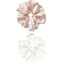 GLOV Scrunchies 2 Pack M - Champagne/White