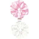 GLOV Scrunchies 2 Pack M - White/Pink