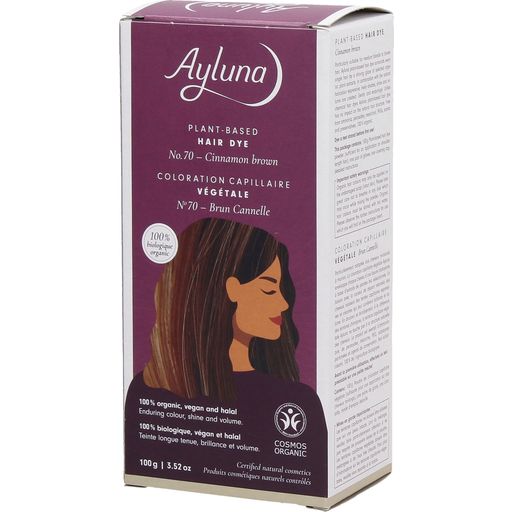 Ayluna Pflanzenhaarfarbe Zimtbraun - 100 g