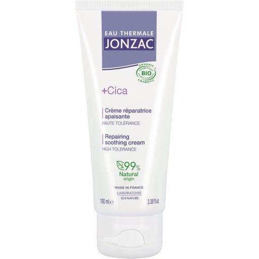 Eau Thermale JONZAC Crème Réparatrice Apaisante "+Cica" - 100 ml