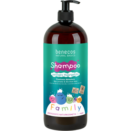 Benecos Family Size Freshness Adventure Shampoo - 950 ml