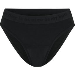 Period Underwear - Slip Cotton Basic Black Extra Strong - 38