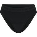 Period Underwear - Slip Cotton Basic Black Ultra Strong