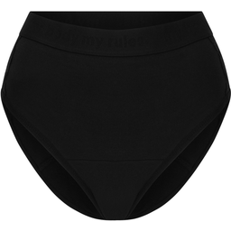 Period Underwear - High-Waist Cotton Basic Black Extra Strong - 42