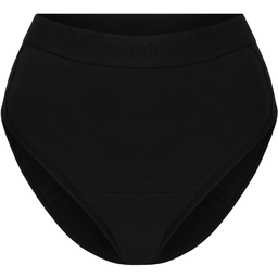 High-Waist Cotton Basic Black Ultra Strong menstruační spodní prádlo - 32