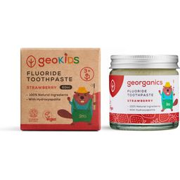 Georganics Паста за зъби с флуорид Strawberry - 60 мл