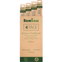 Bamboo Toothbrush, medium, 4 Pcs