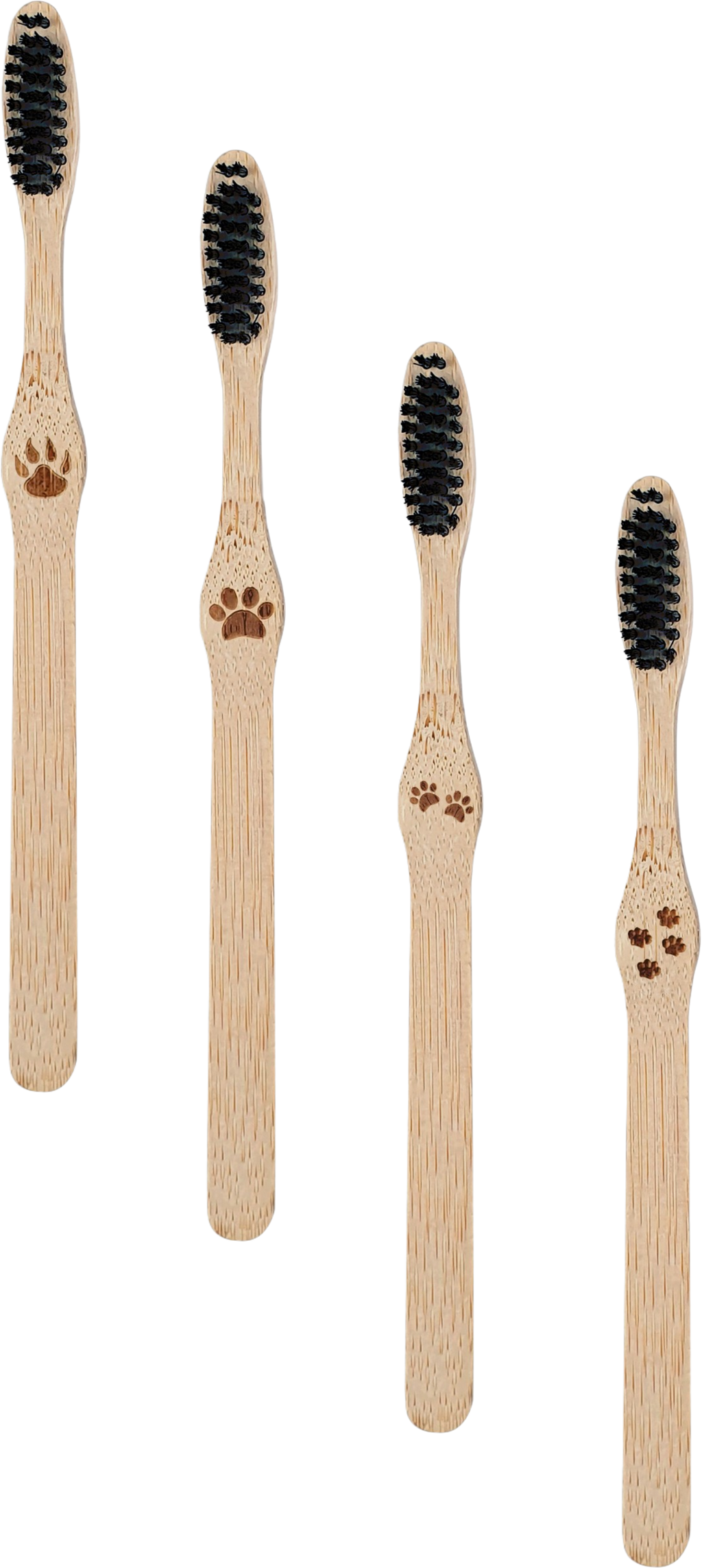 Bambaw Spazzolino da Denti in Bambù - Duro - 4 pz.