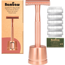 Bambaw Safety Razor with Stand - Rose gold