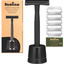 Bambaw Safety Razor with Stand - Black 