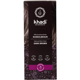 Khadi® Pflanzenhaarfarbe Dunkelbraun - 100 g