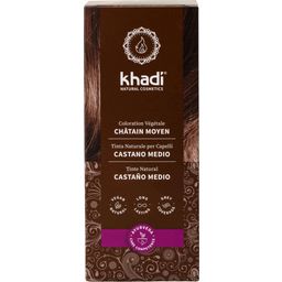 Khadi® Pflanzenhaarfarbe Mittelbraun - 100 g