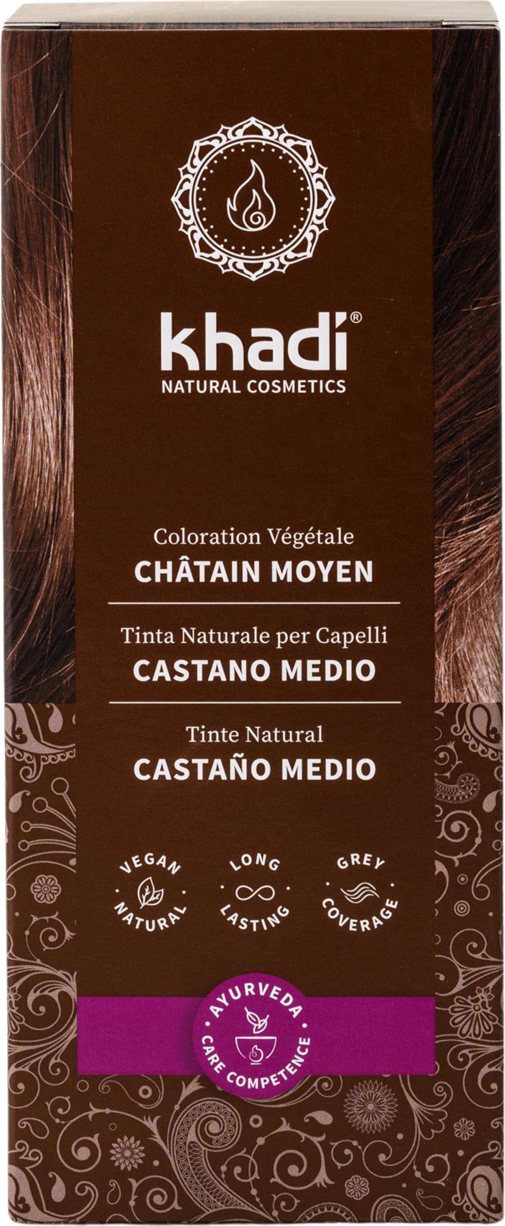 Khadi® Tinta Vegetale - Castano Medio - 100 g