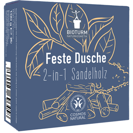 Bioturm 2in1 Feste Dusche & Shampoo Sandelholz - 100 g