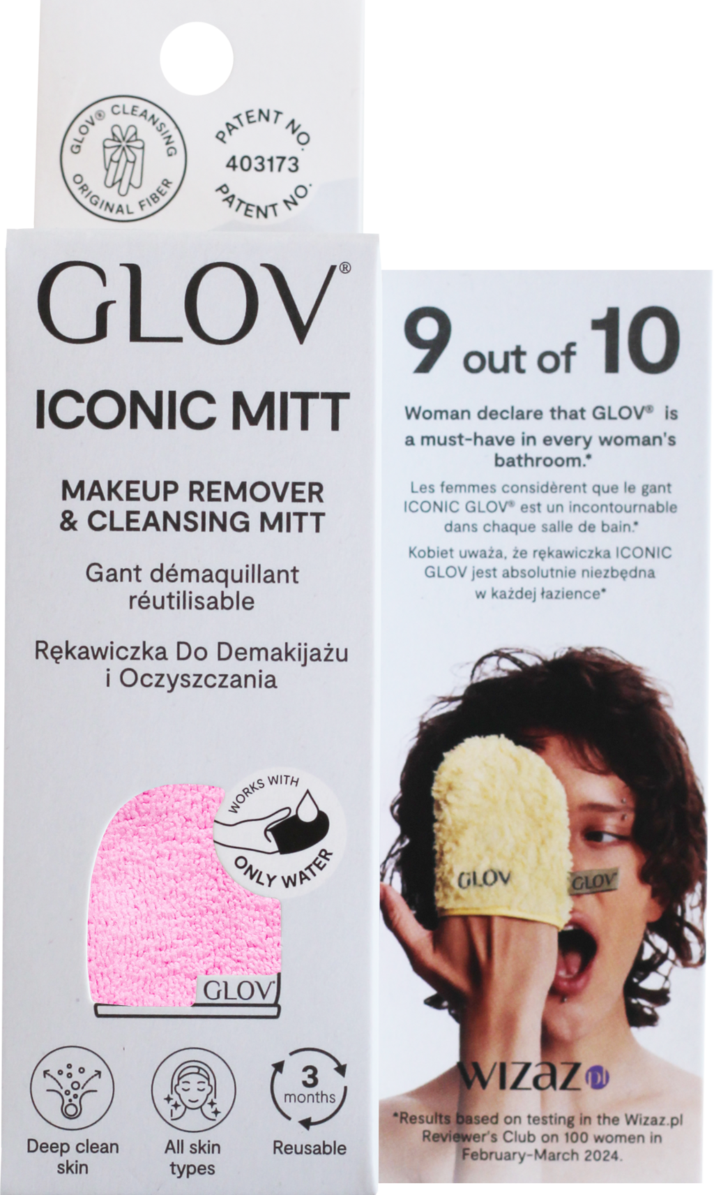 Iconic Mitt - Make up Remover and Cleansing Mitt - Cozy Rosie