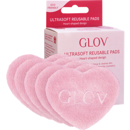 GLOV Heart Shaped Ultrasoft Reusable Pads - 5 pièces