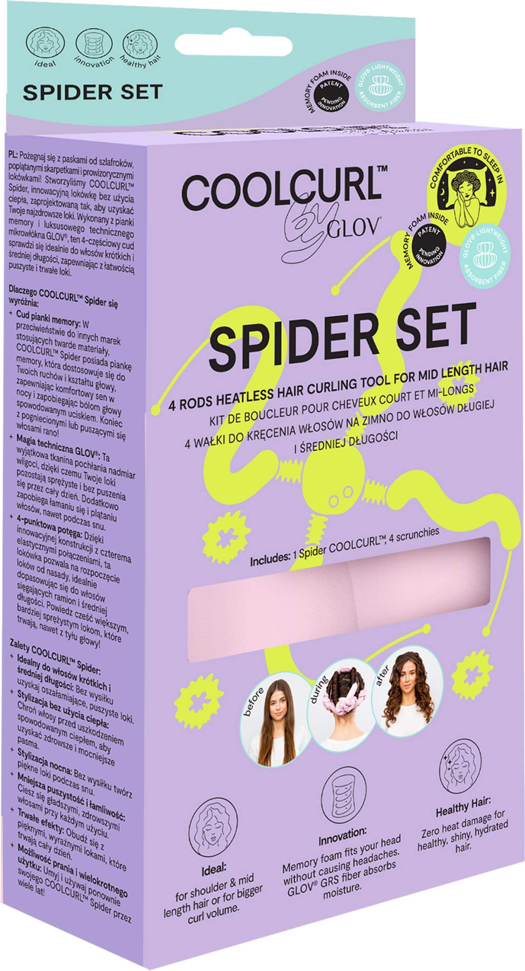 GLOV COOLCURL™ Spider - Pink