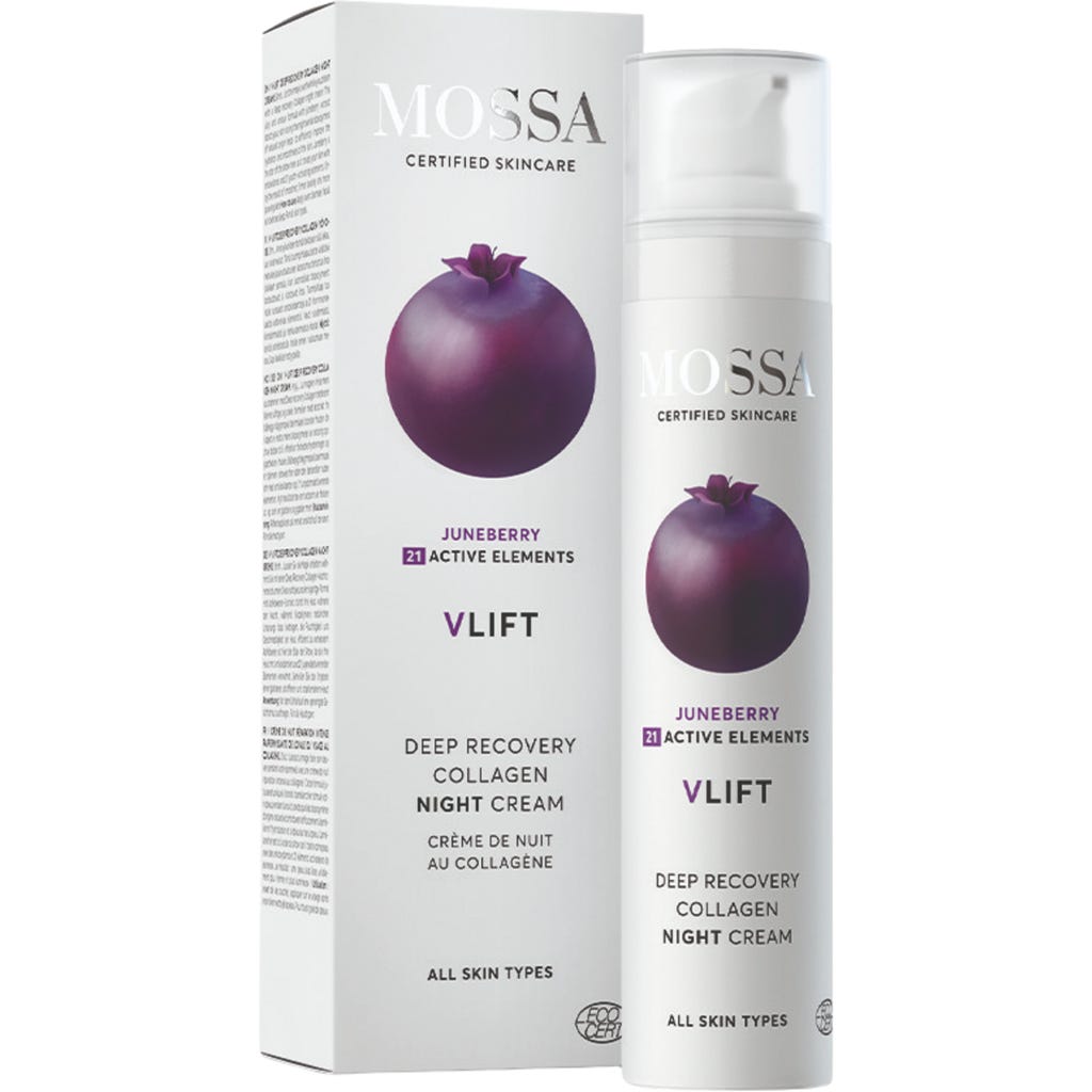 MOSSA V-Lift Deep Recovery Collagen Night Cream, 50 ml - Ecco