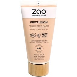 Zao Pro'Fusion Fluid Foundation - 853 Petal Beige