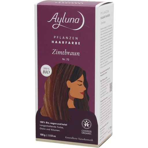 Ayluna Pflanzenhaarfarbe Zimtbraun - 100 g