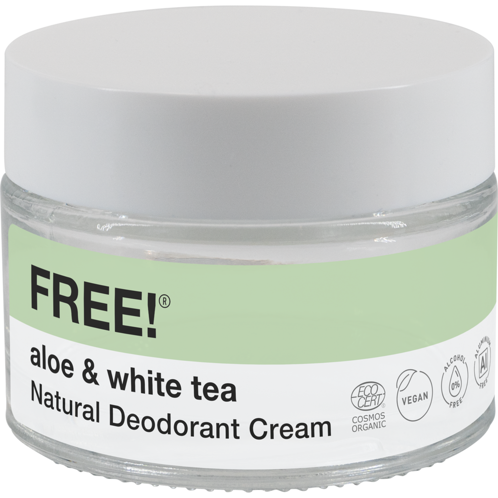 FREE! Organics Natural Aloe & White Tea Deodorant Cream, 50 g