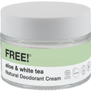 FREE! Organics Natural Deodorant Cream Aloe & White Tea - 50 g