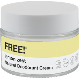 FREE! Organics Natural Lemon Zest Deodorant Cream  - 50 g