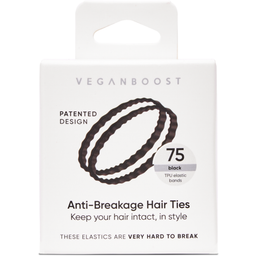 Veganboost Anti-Breakage Hair Ties - Negro