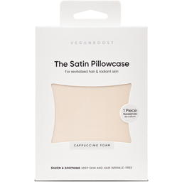 Veganboost Satin Pillowcase - Cappucino Foam