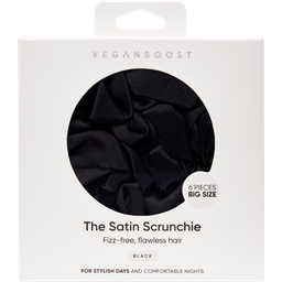 Veganboost Chouchou en Satin, Big Size - Noir