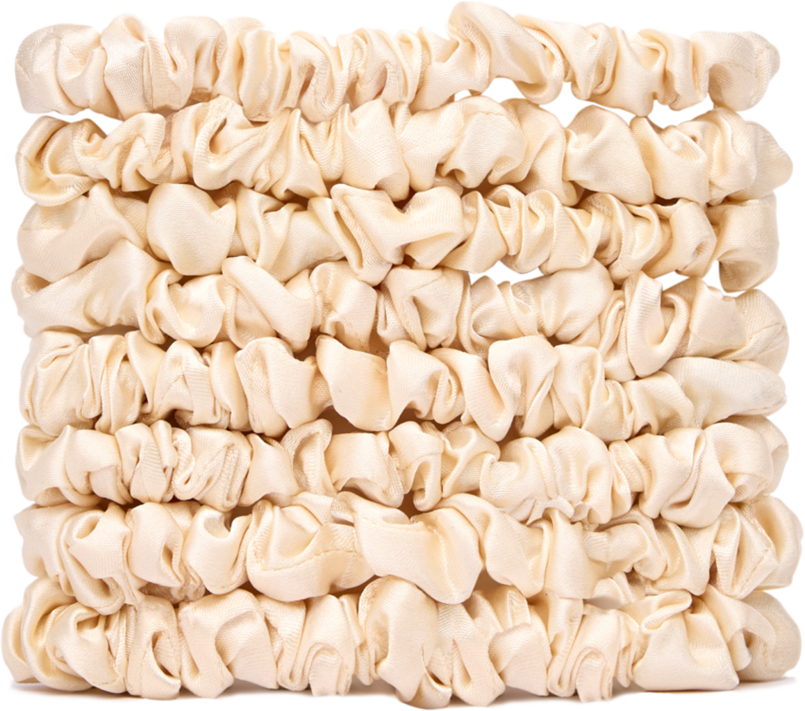 Veganboost Satin Scrunchie, Small Size - Nude