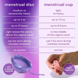 Comfydisc menstrualni diski z izvlečno vrvico - vijolična