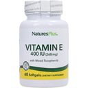 NaturesPlus Vitamin E 400 IU-pomiješani tokoferoli - 60 Gel kapsule