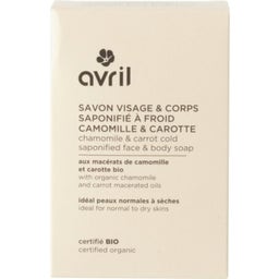 Avril Cold Saponified Face & Body Soap - Camomille & Carotte